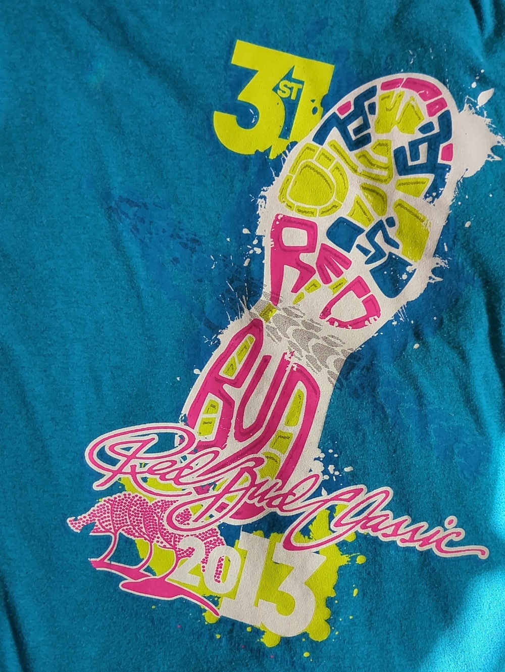 2013 Men's Teal Red Bud Classic Race Official T-shirt Size XL